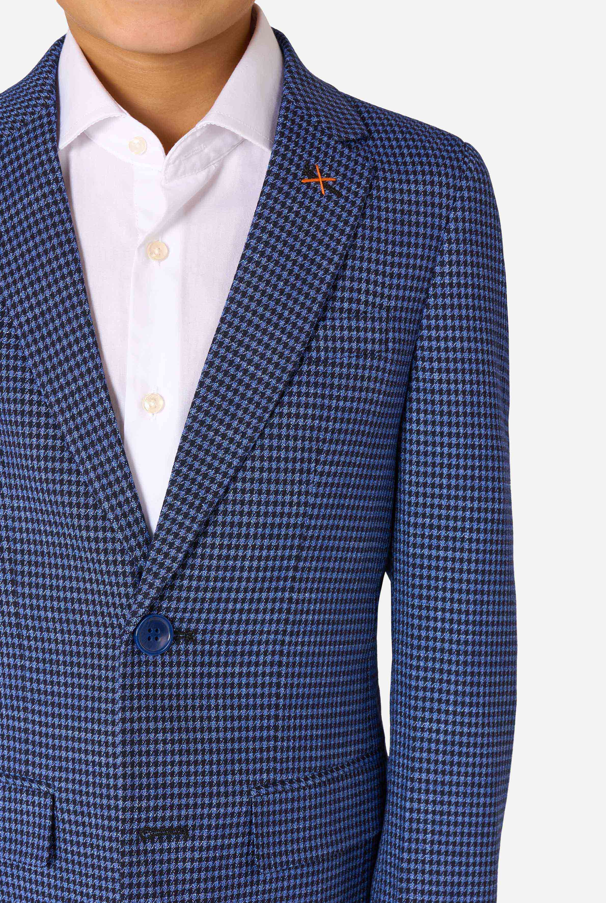 Daily Checked Navy - Image 7