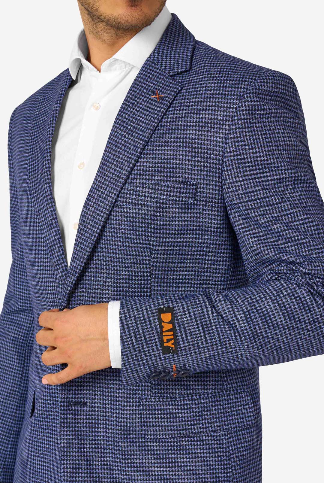 Daily Checked Navy - Image 7