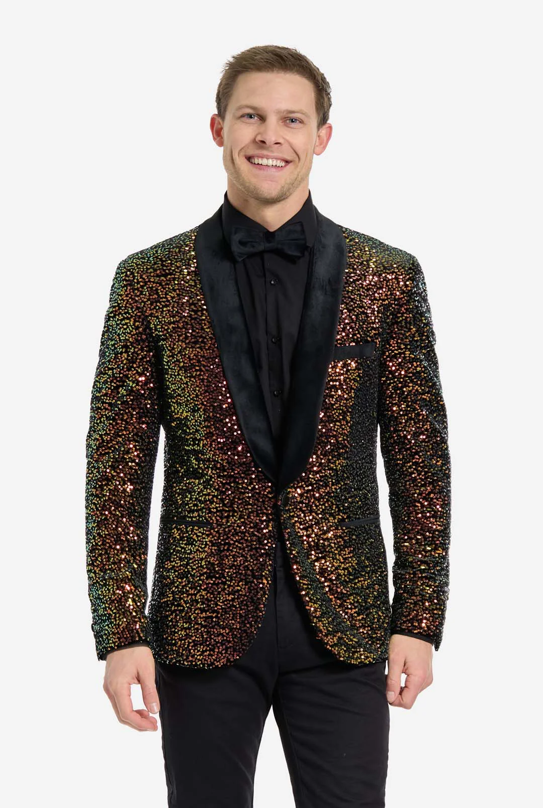 Dinner Jacket - Amber Sequins  | Sequin blazer - Image 6