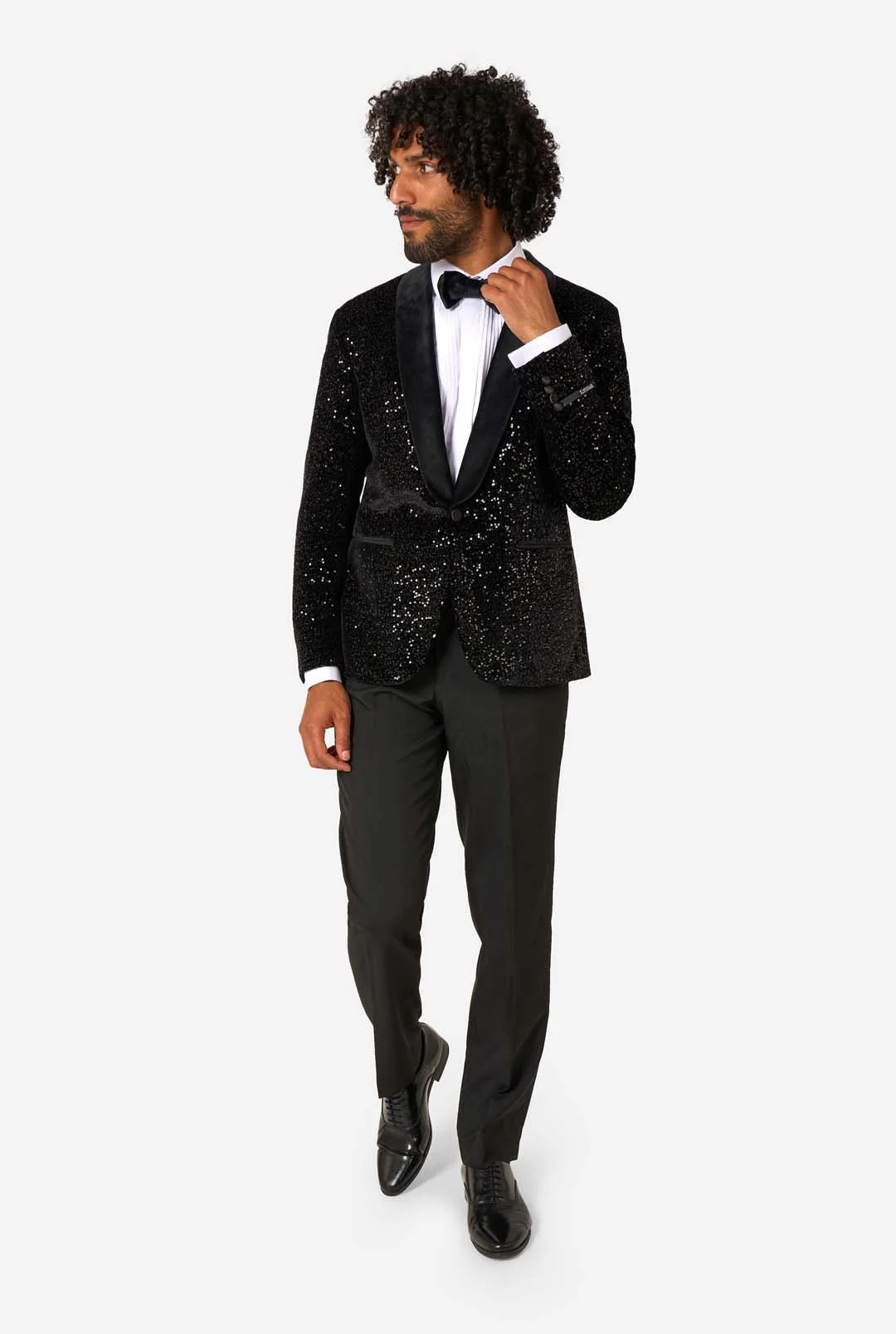 Dinner Jacket - Black Sequins - Image 2