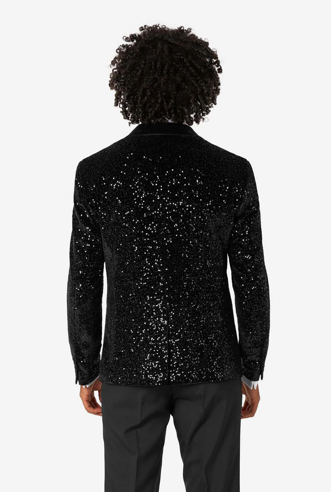 Dinner Jacket - Black Sequins - Image 3