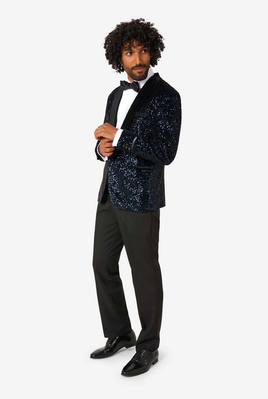 Dinner Jacket - Navy Sequins - Image 2