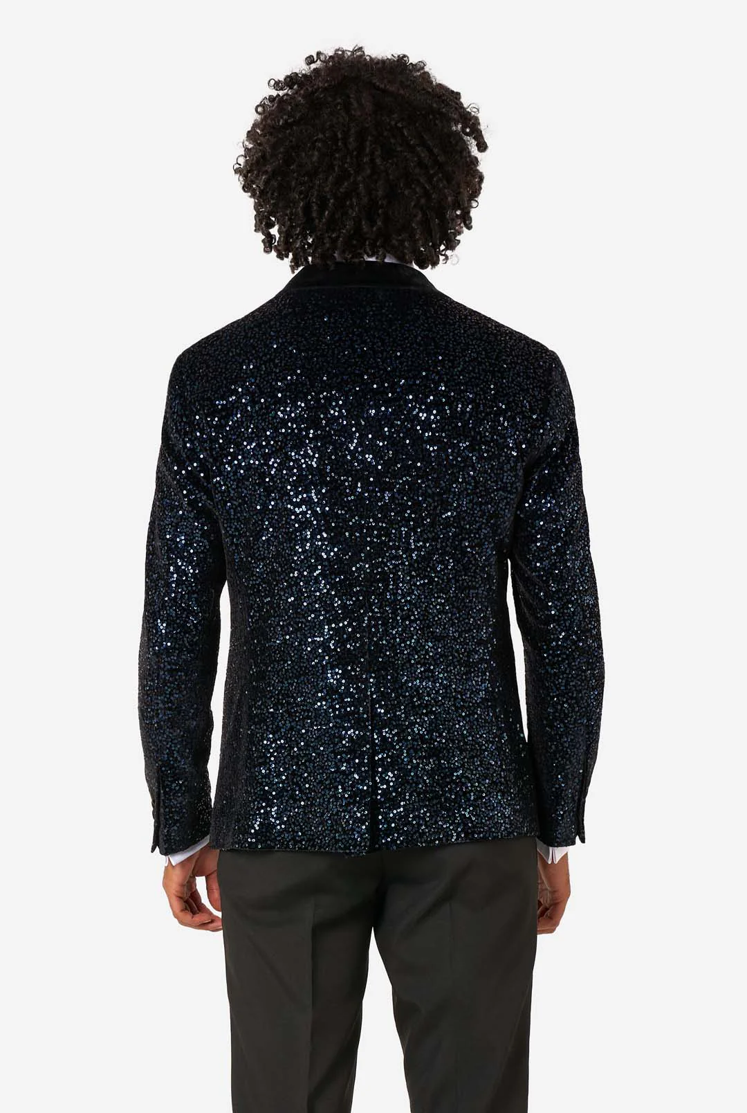 Dinner Jacket - Navy Sequins - Image 3