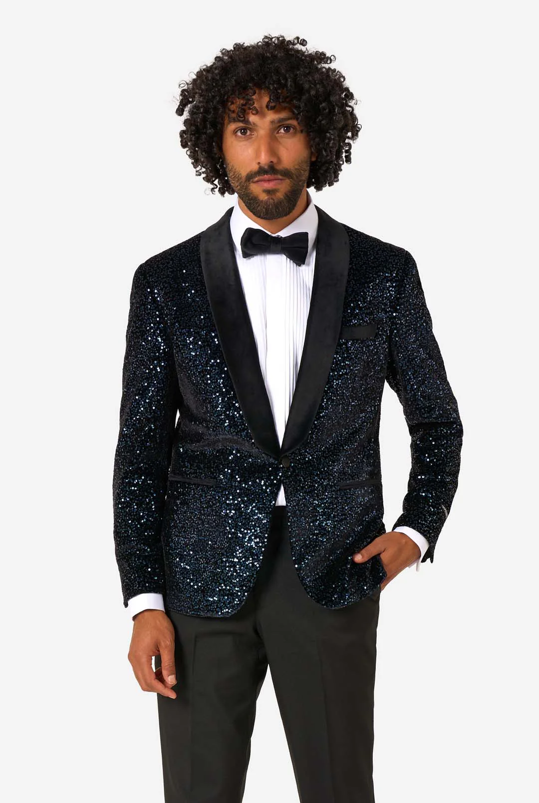 Dinner Jacket - Navy Sequins - Image 6