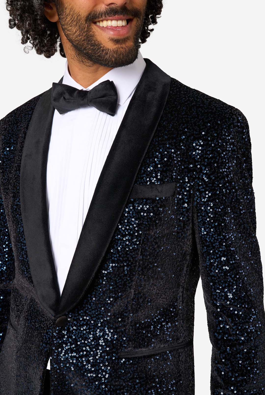 Dinner Jacket - Navy Sequins - Image 7