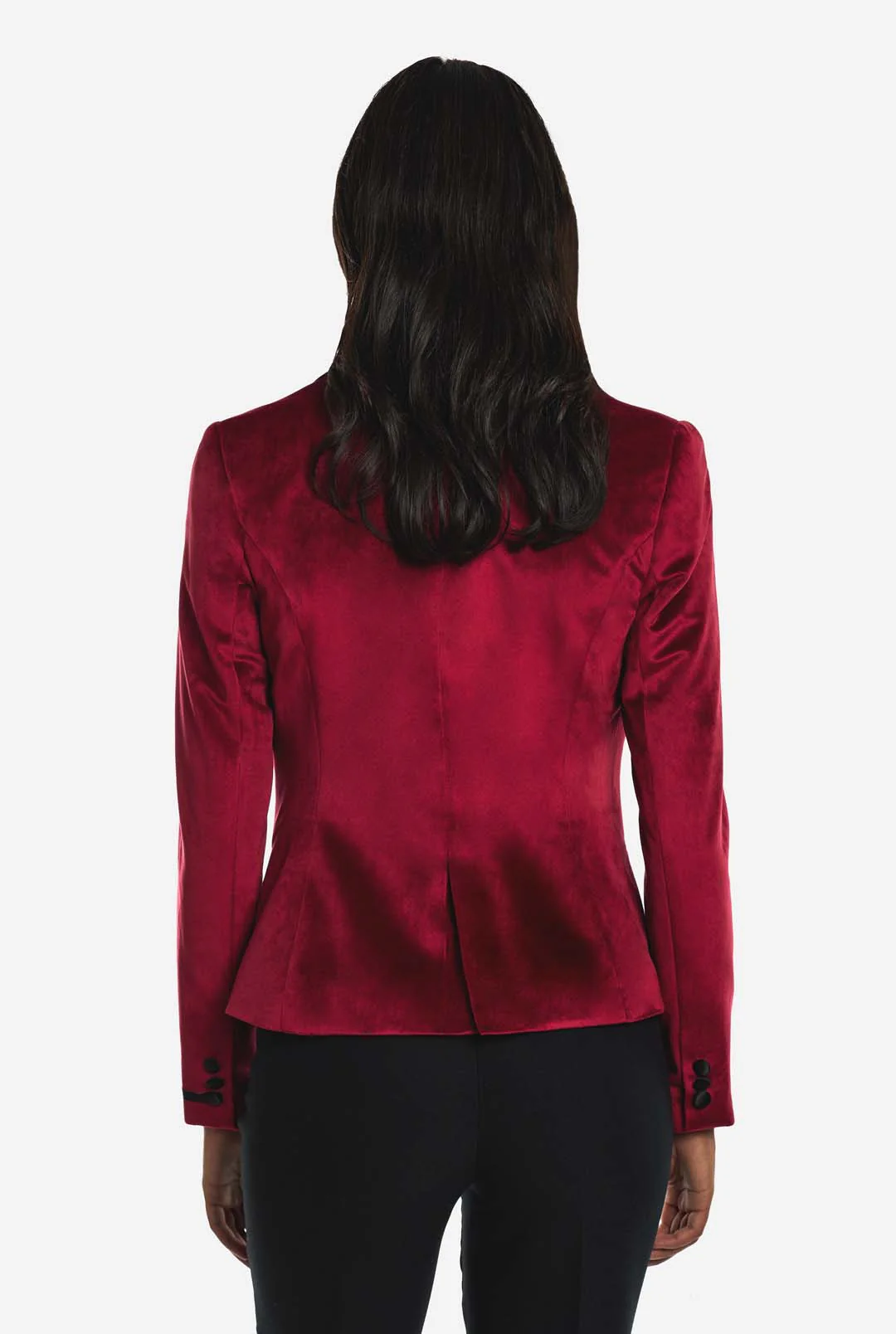 Womens Dinner Jacket - Burgundy - Image 4